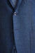 Mid Blue Wool & Linen Kenton Check Jacket Amalfi Trend - View Five