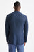 Mid Blue Wool & Linen Kenton Check Jacket Amalfi Trend - View Seven