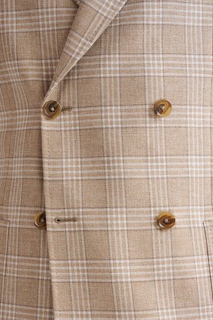 Beige Wool & Cotton Kenton Jacket Amalfi Trend - View Five