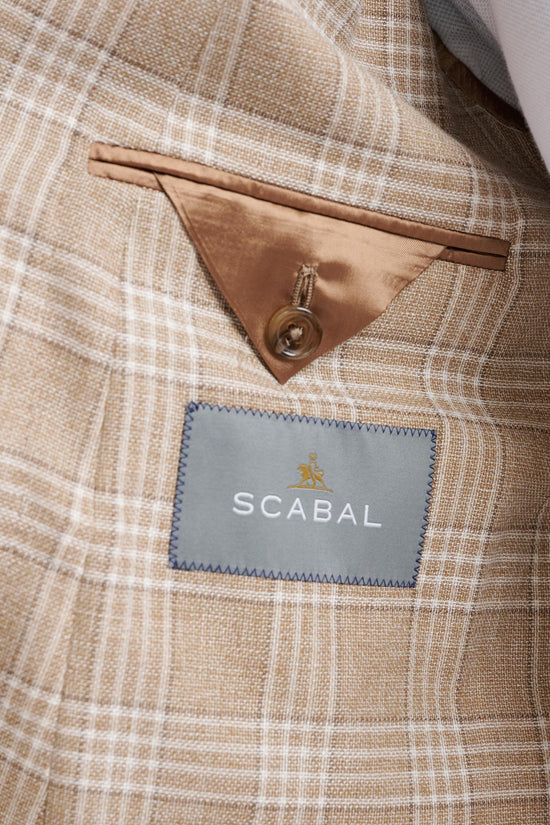 Beige Wool & Cotton Kenton Jacket Amalfi Trend - View Six