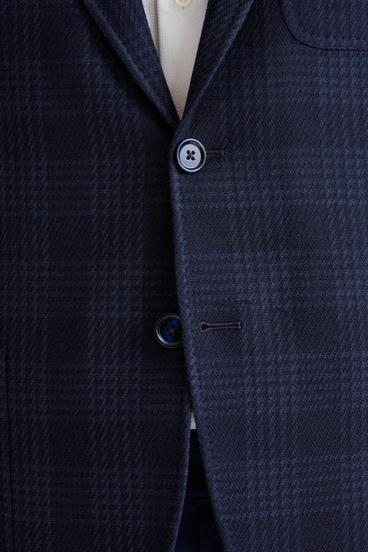 Midnight Blue Wool Kenton Jacket Amalfi Trend - View Four
