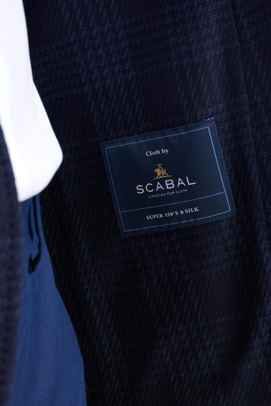 Midnight Blue Wool Kenton Jacket Amalfi Trend - View Six