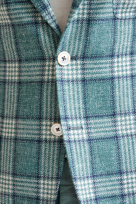 Sage Green Wool & Linen Kenton Jacket Amalfi Trend - View Five