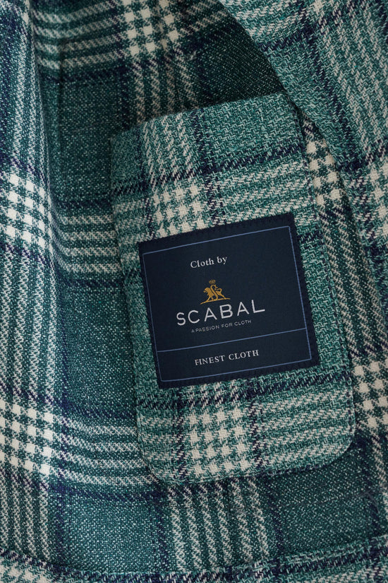 Sage Green Wool & Linen Kenton Jacket Amalfi Trend - View Six