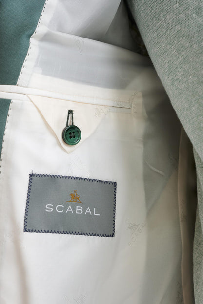 Sage Green Super 100's Wool Soho Jacket New Deluxe - View Six