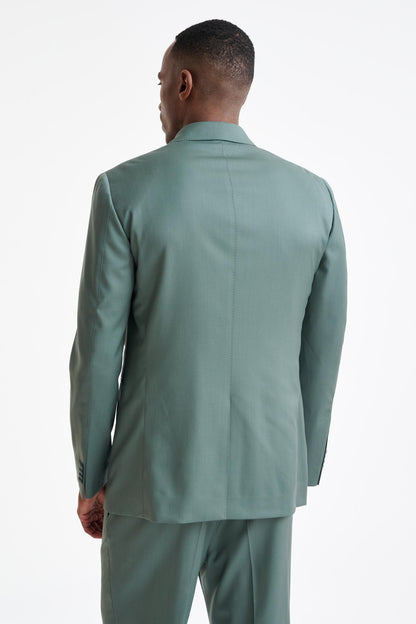 Sage Green Super 100's Wool Soho Jacket New Deluxe - View Seven