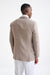 Light Brown Wool & Linen Kenton Jacket Amalfi Trend - View Eight