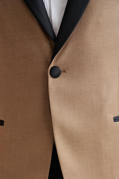 Camel Cashmere & Cotton Kenton Tuxedo - View Four