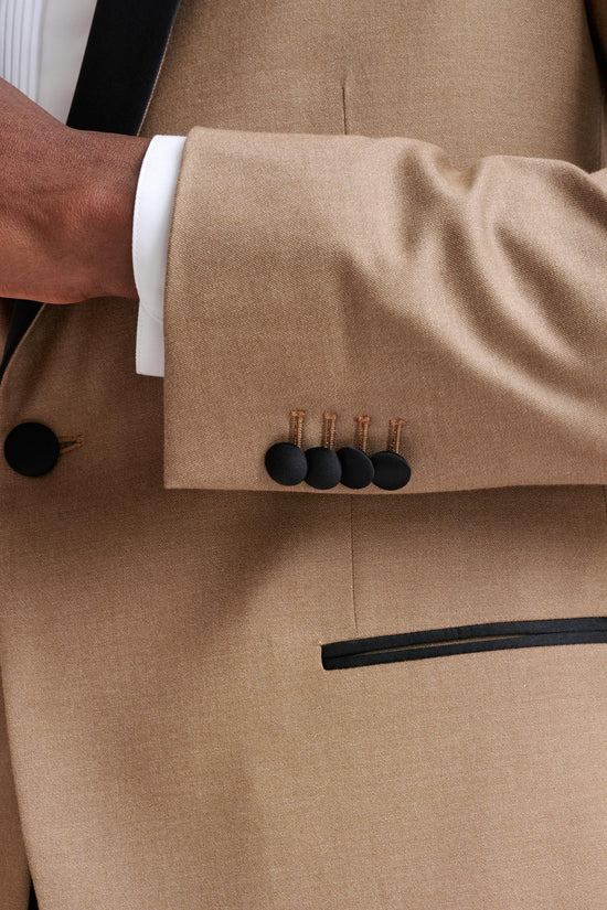 Camel Cashmere & Cotton Kenton Tuxedo - View Five