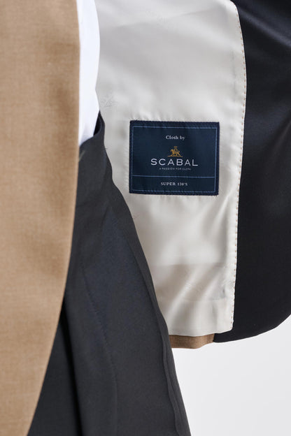 Camel Cashmere & Cotton Kenton Tuxedo - View Six