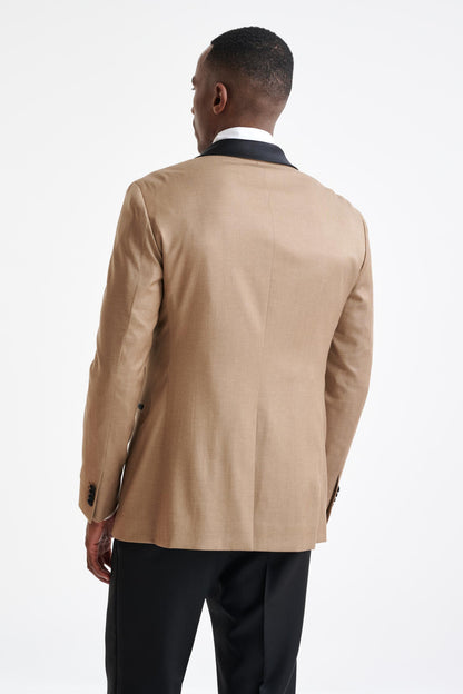 Camel Cashmere & Cotton Kenton Tuxedo - View Seven