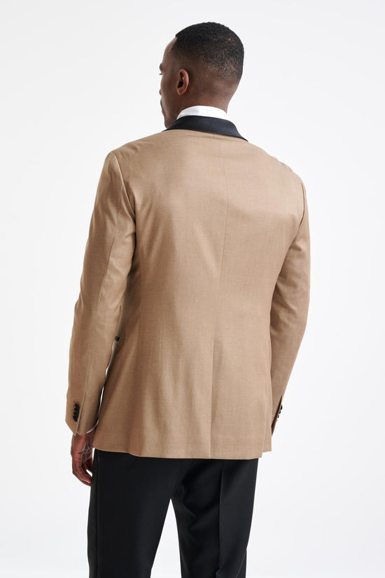 Camel Cashmere & Cotton Kenton Tuxedo - View Seven