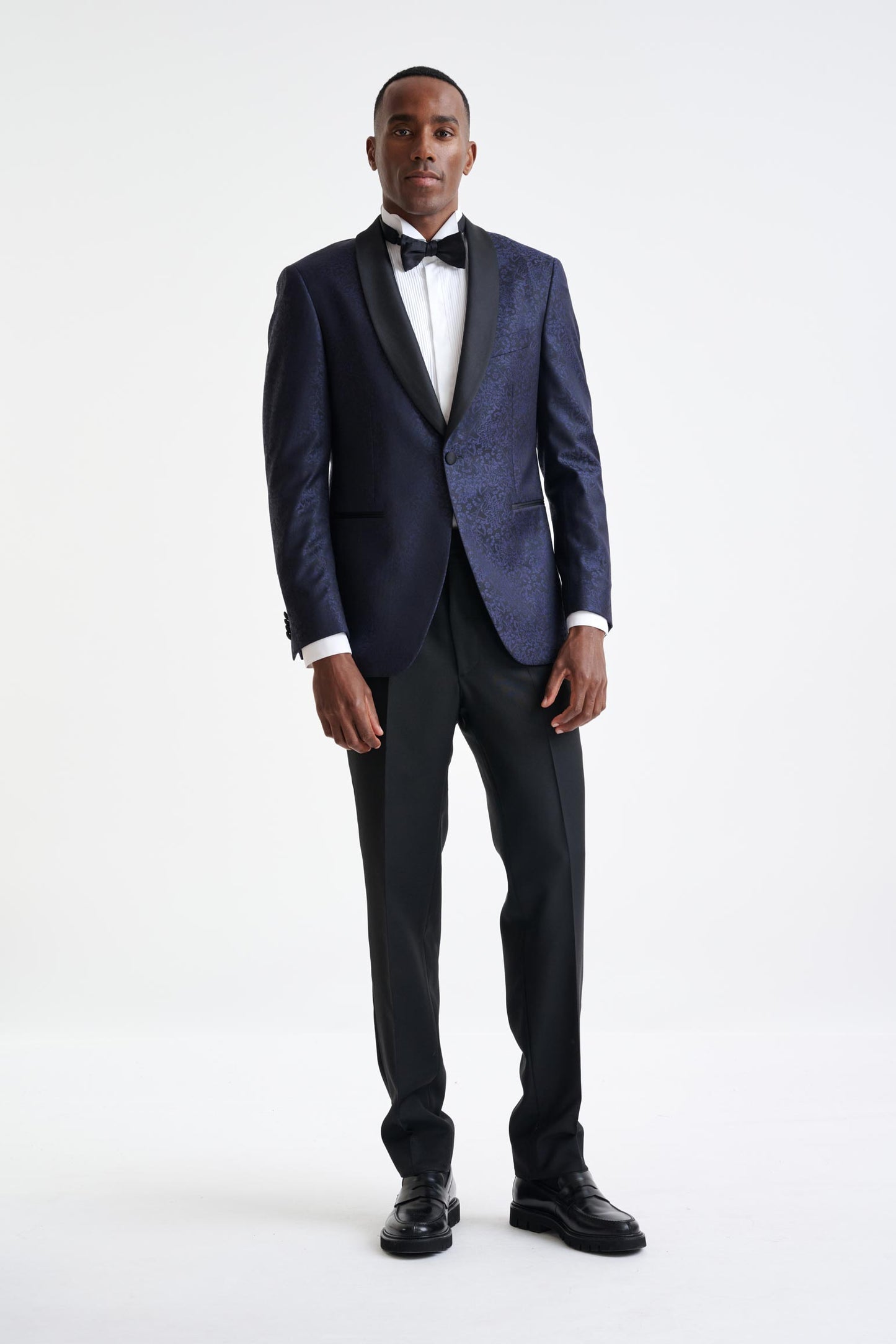 Midnight Blue Wool Soho Tuxedo Lifestyle