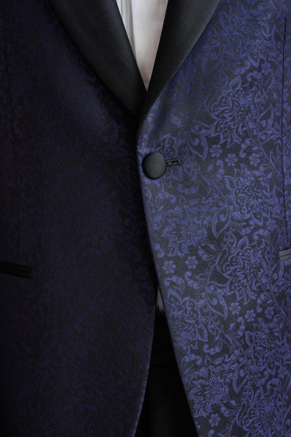 Midnight Blue Wool Soho Tuxedo Lifestyle - View Five