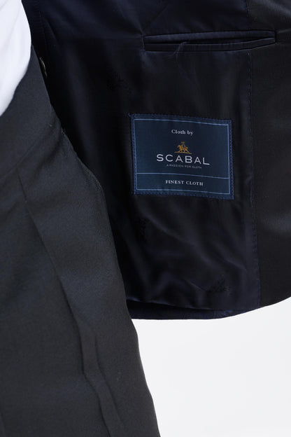 Midnight Blue Wool Soho Tuxedo Lifestyle - View Six