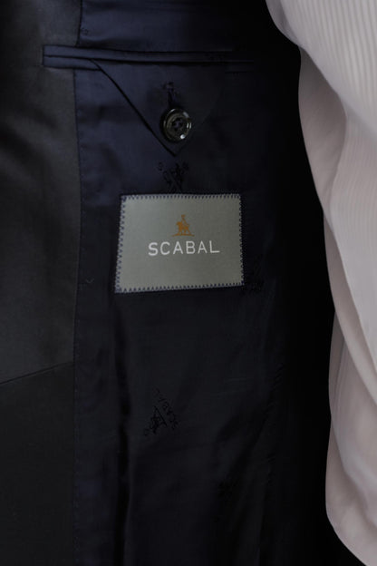 Midnight Blue Wool Soho Tuxedo Lifestyle - View Seven