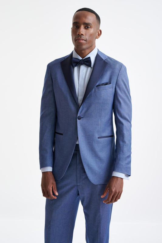 Blue Cashmere & Cotton Kenton Tuxedo Cashmere Denim