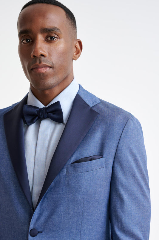 Blue Cashmere & Cotton Kenton Tuxedo Cashmere Denim