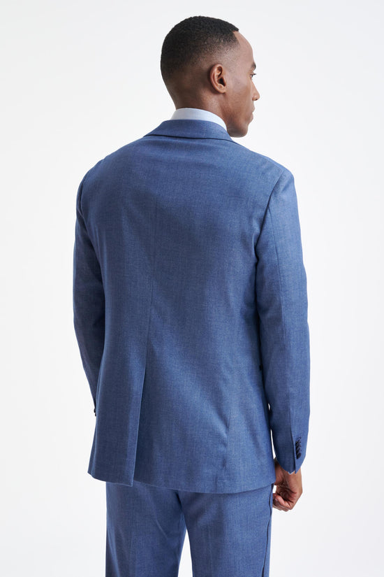 Blue Cashmere & Cotton Kenton Tuxedo Cashmere Denim - View Eight