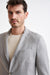 Grey Wool & Silk Kenton Jacket Amalfi Trend - View Three