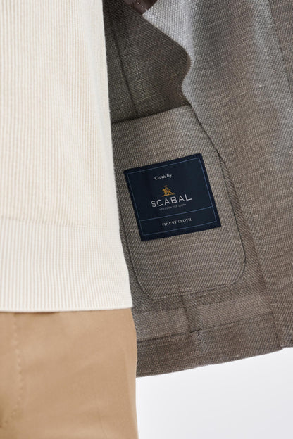 Grey Wool & Silk Kenton Jacket Amalfi Trend - View Five