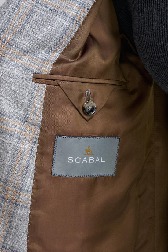 Light Grey Wool & Silk Kenton Jacket Amalfi Trend - View Seven