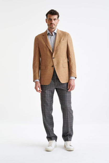 Camel Wool & Silk Kensington Jacket Amalfi Trend - View Two
