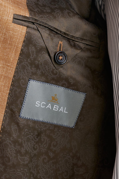 Camel Wool & Silk Kensington Jacket Amalfi Trend - View Six