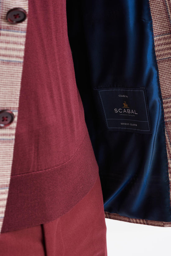 Raspberry Wool & Silk Kensington Jacket Amalfi Trend - View Six