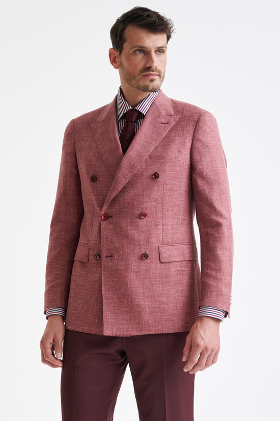 Raspberry Wool & Silk Soho Jacket Amalfi Trend - View One