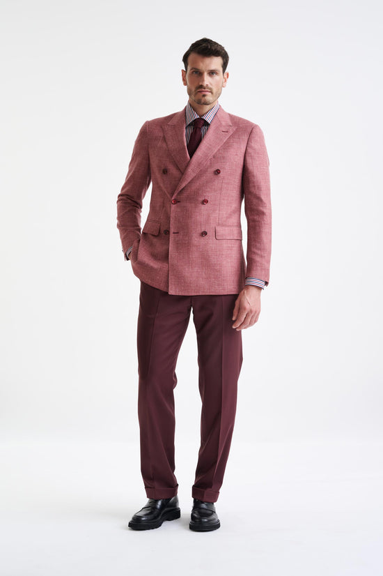 Raspberry Wool & Silk Soho Jacket Amalfi Trend - View Two