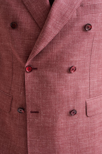 Raspberry Wool & Silk Soho Jacket Amalfi Trend - View Four