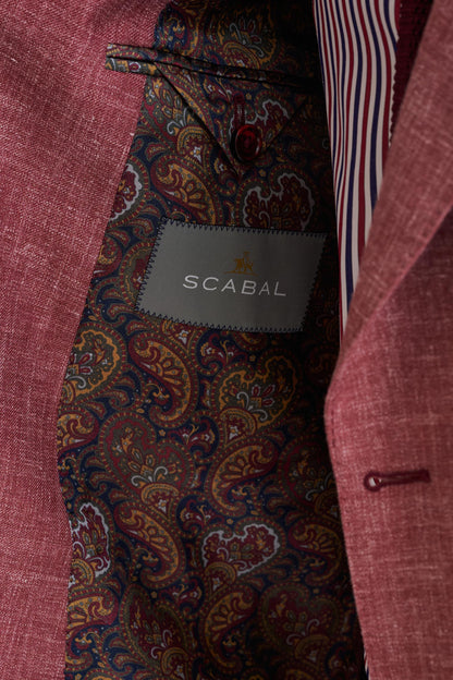 Raspberry Wool & Silk Soho Jacket Amalfi Trend - View Six