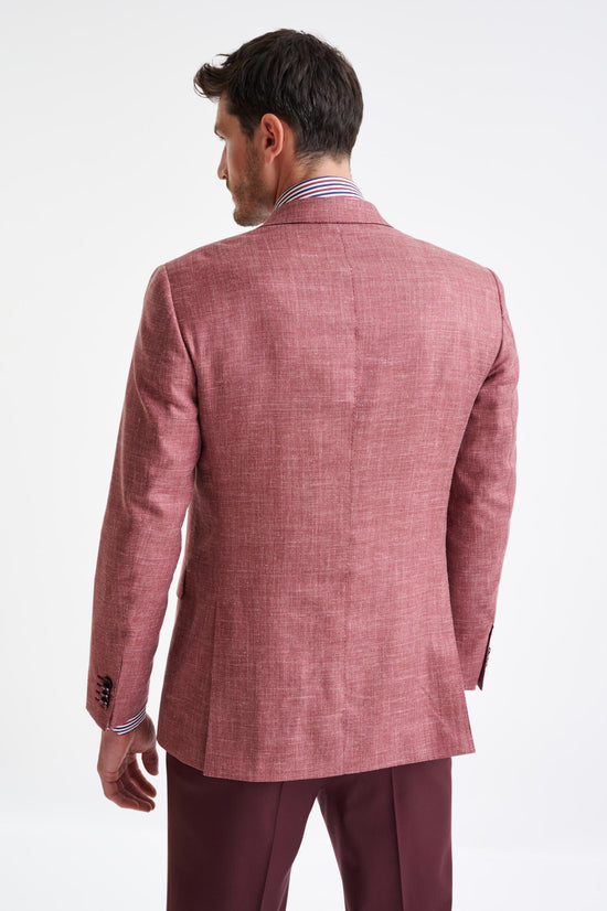 Raspberry Wool & Silk Soho Jacket Amalfi Trend - View Eight