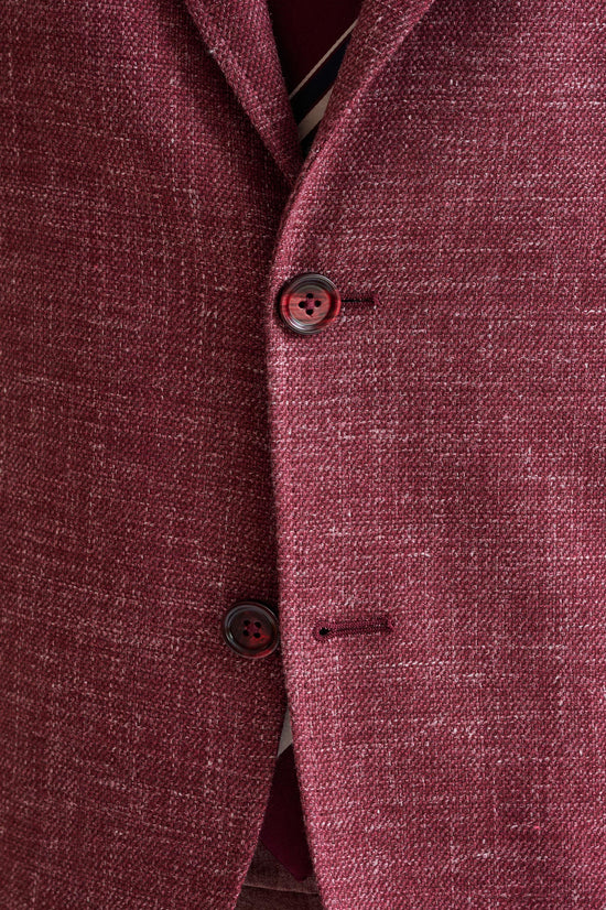Raspberry Wool & Silk Kenton Jacket Amalfi Trend - View Five