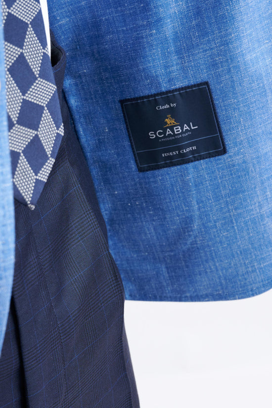 Light Blue Wool & Silk Soho Jacket Amalfi Trend - View Five