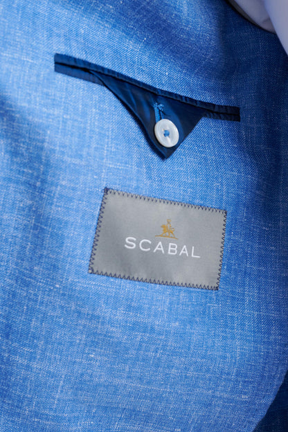 Light Blue Wool & Silk Soho Jacket Amalfi Trend - View Six