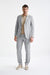 Light Grey Wool & Cotton Kenton Jacket Lifestyle - View Two