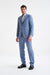 Mid Blue 100% Wool Kenton Jacket Lifestyle - View Two