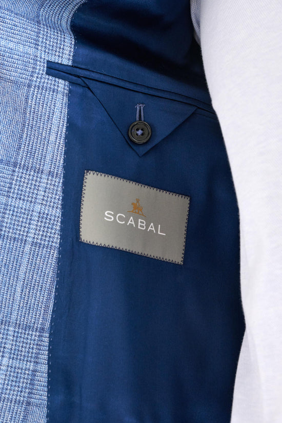 Mid Blue 100% Wool Kenton Jacket Lifestyle - View Five