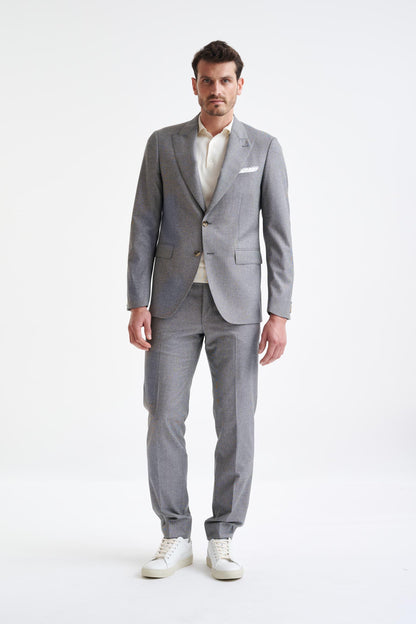 Grey Wool & Cotton Soho Jacket Lifestyle - View One