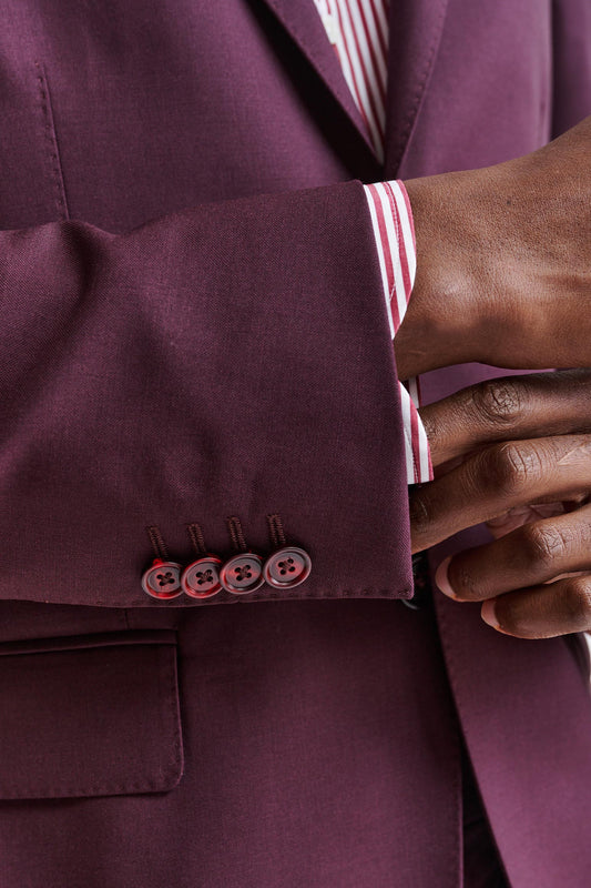 Red 100% Wool Kenton Jacket Capri Image 5