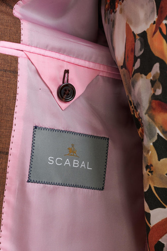 Brown Check Wool & Cotton Kenton Jacket Lifestyle - View Six