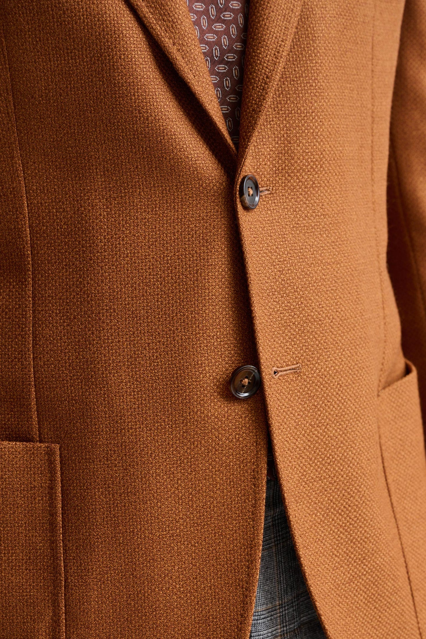 Camel Brown Wool Kenton Jacket Trend - Image 5