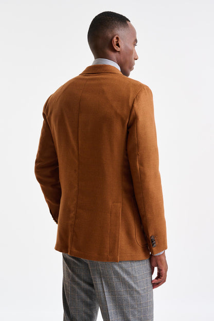 Camel Brown Wool Kenton Jacket Trend - Image 7