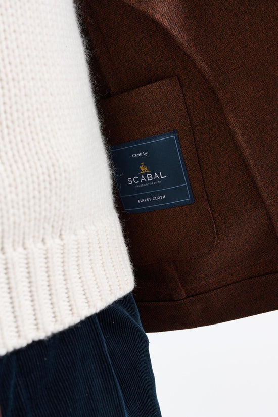 Brown Wool Chelsea Shirt Jacket Harmony - Image 6