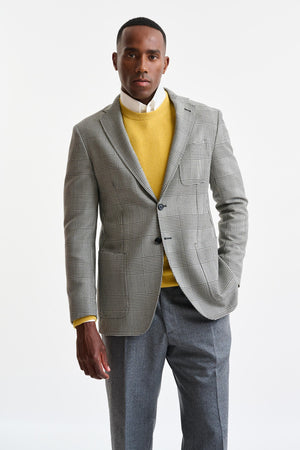 Black & White Check Wool Kenton Jacket Trend - Image 1