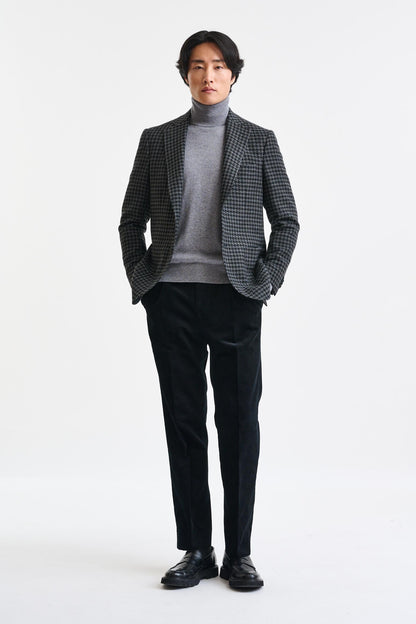 Black Check Wool Soho Jacket Trend - Image 2