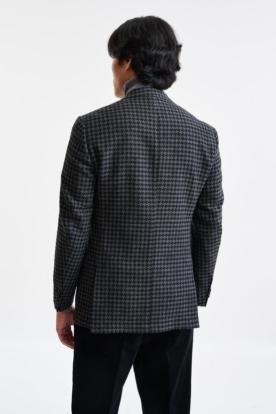 Black Check Wool Soho Jacket Trend - Image 7