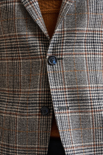 Black Wool & Cashmere Kenton Jacket Autumn Leaves - Image 5